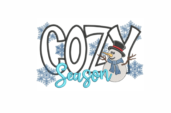 Cozy Season Applique Embroidery Design