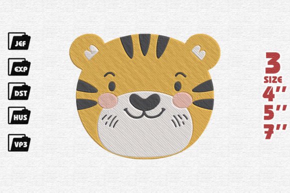 Cute Tiger Face Embroidery Review