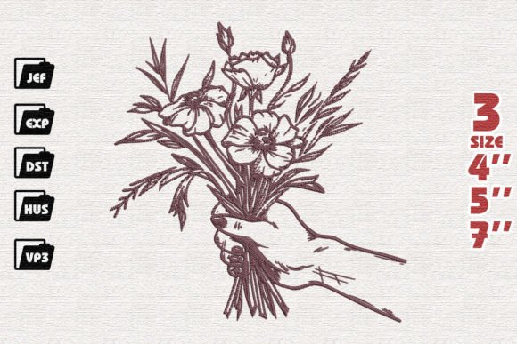 Floral Holding Embroidery Review